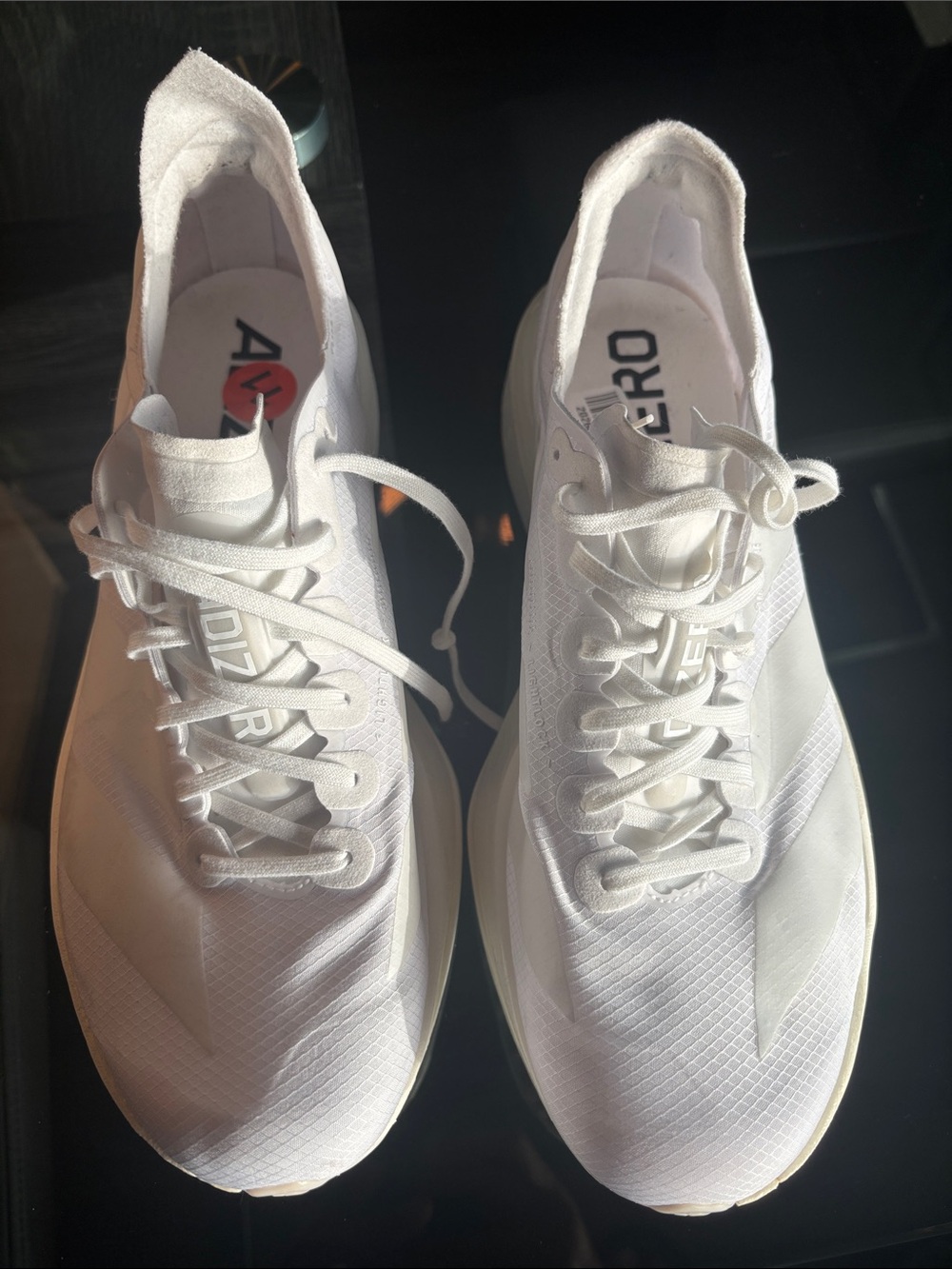 adidas White Men's Lightweight Performance Sneakers
